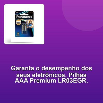 Pilha Alcalina Premium Aaa Lr03egr C-2