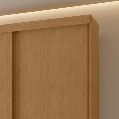 Guarda Roupa Solteiro 2 Portas Zeine Lopas Imbuia