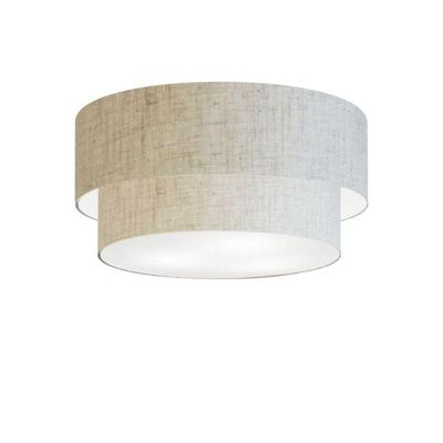 Plafon De Sobrepor Cilíndrico Sp-3062 Cúpula Cor Rústico Bege