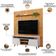 Rack Para Sala Eva Com Painel Ripado Tv 75 Pol Lexa D05 Cedro Bali - Lyam Decor