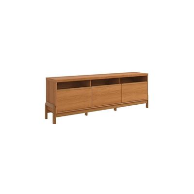 Rack Para Até 70 Polegadas 1 Porta E 2 Gavetas Elegance 1,83m Lukaliam Móveis Jequitiba Jequitiba