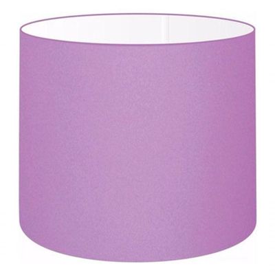 Cúpula Abajur E Luminária Cilíndrica Vivare Cp-7012 ø30x25cm - Bocal Nacional Lilás