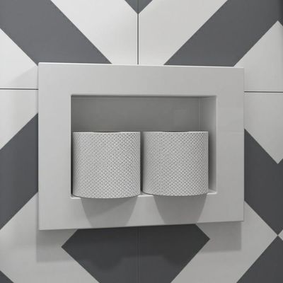 Nicho Porta Papel 23x31cm Branco Standard
