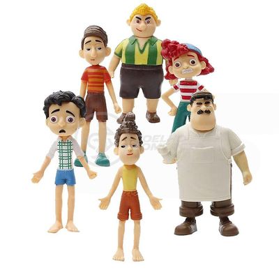 Conjunto Cartela Menino Luca E Seus Amigos 6 Personagens