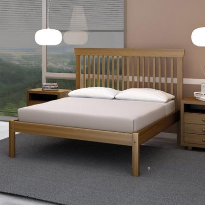 Cama De Solteiro 1,10 X 1,90 - Madeira Maciça - Móveis De Gramado - Marrom