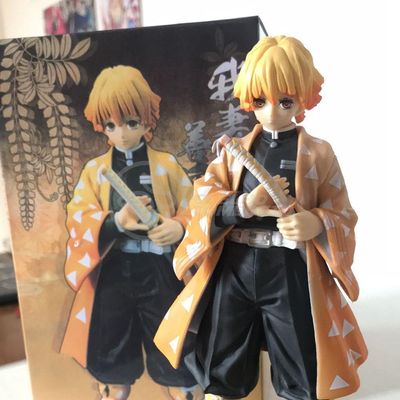Action Figure Kimetsu No Yaiba Boneco Zenitsu Agatsuma Raio Demon Slayer 14cm