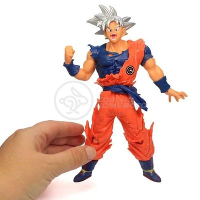 Boneco Goku Instinto Superior Branco Dragonball Z Super 20Cm