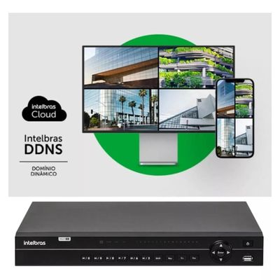 Dvr Gravador de vídeo 32 canais Intelbras MHDX 1232 + HD 6TB