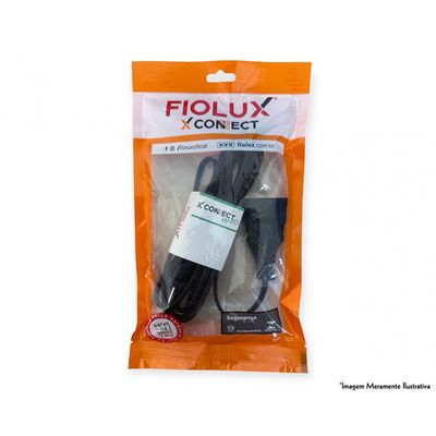 Extensao Fiolux Prolongador 05M Tripolar Preto 10A