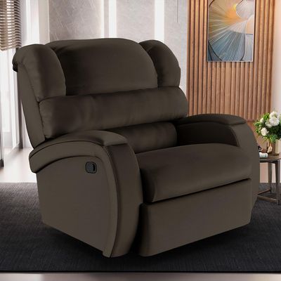 Poltrona do Papai Sala de Cinema Reclinável Kylie Manual PU Marrom G23