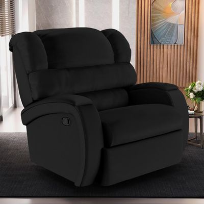 Poltrona do Papai Sala de Cinema Reclinável Kylie Manual PU Preto G23