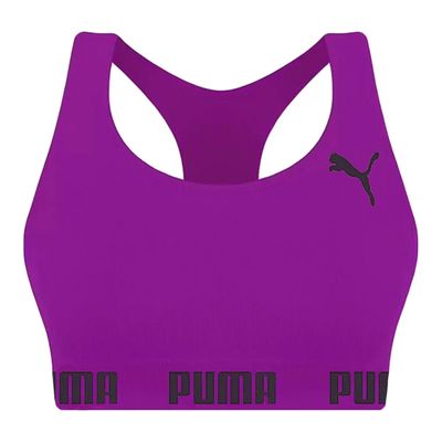 Kit 2 Tops Puma Nadador Sem Costura Feminino GG / Lilás
