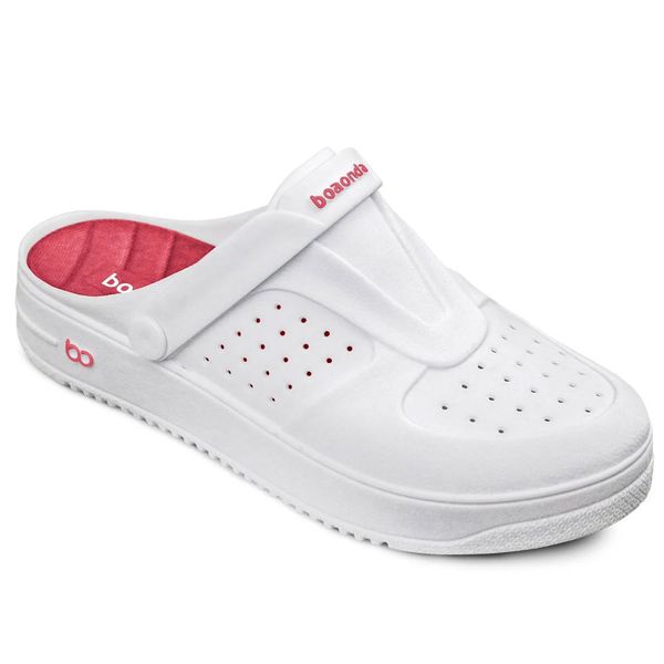 Babuche Feminino Clog Urban Branco Goiaba Boaonda 2160-200-009 35 Babuche Feminino Clog Urban Branco Goiaba Boaonda 2160-200-009 35