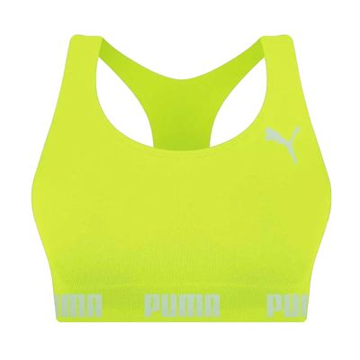 Kit 3 Tops Puma Nadador Sem Costura Feminino GG / Roxo/Verde