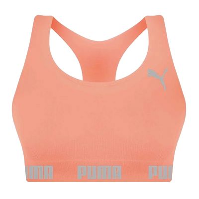 Kit 3 Tops Puma Nadador Sem Costura Feminino GG / Roxo/Verde