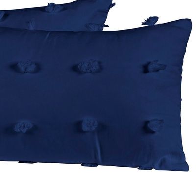 Capas De Almofadas Poppy 60cm x 30cm 04 Peças - Marinho