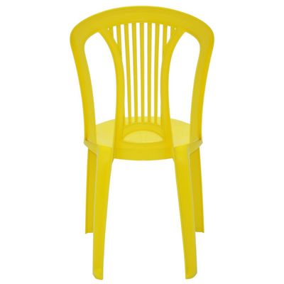 Jogo 4 Cadeiras  Bistrô Tramontina Atlântida em Polipropileno Amarelo