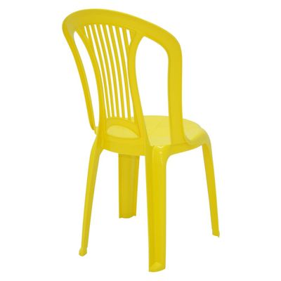 Jogo 4 Cadeiras  Bistrô Tramontina Atlântida em Polipropileno Amarelo