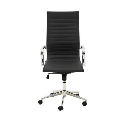 kit 2 Cadeiras Executivas Escritório Royal PU Sintético Preta - Gran Belo