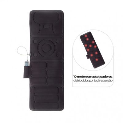 Esteira Massageadora Dobrável com 10 Pontos de Massagem Dellamed Preto / Bivolt