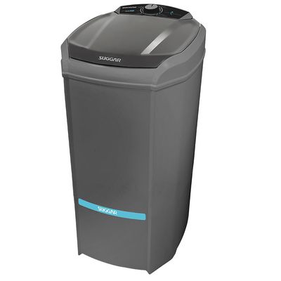 Tanquinho Suggar 15Kg Lavamax Eco LE1521PR com Dispenser Para Sabão e Desligamento Automático Prata / 110v