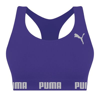 Top Puma Nadador Sem Costura Feminino M / Roxo