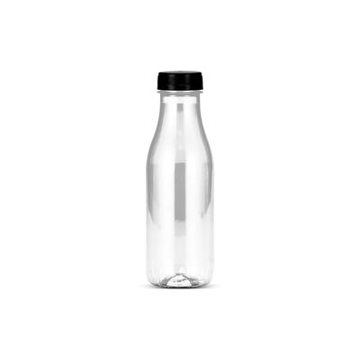 70un Garrafa PET Plástica Transparente com Tampa 400ml G3540 Galvanotek