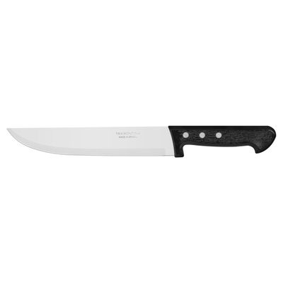 Faca para Cozinha Tramontina Plenus com Lamina em Aço Inox e Cabo de Polipropileno Preto 8"