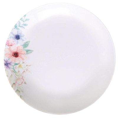 Jogo 12 Pratos Fundos de Porcelana 22cm Tramontina Floratta Floral Restaurante Servir Sopas Caldos