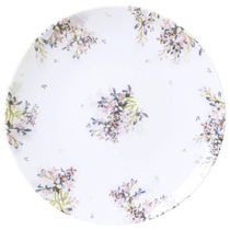 Prato Sobremesa Tramontina Fogli em Porcelana Decorada 19cm Cozinha Servir Doces Tortas
