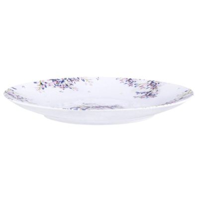Prato Sobremesa Tramontina Fogli em Porcelana Decorada 19cm Cozinha Servir Doces Tortas