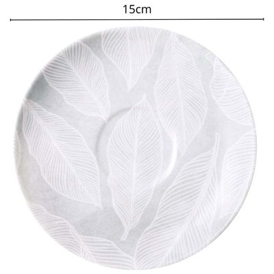 Conjunto 6 Xícaras e Pires de Chá 200ml Porcelana Tramontina Arbo Servir Café Mesa Posta