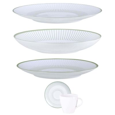 Jogo Aparelho de Jantar 30 Peças Tramontina Lineare Porcelan