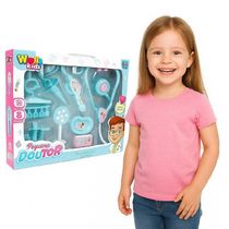 Kit Medico Infantil Doutor Enfermagem Completo 10 Peças Brinquedo Estilo Profissional