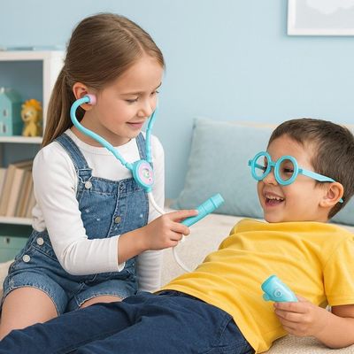 Kit Medico Infantil Doutor Enfermagem Completo 10 Peças Brinquedo Estilo Profissional