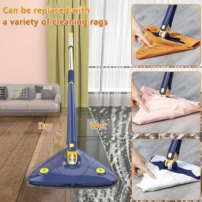 Esfregao Mop Giratorio Limpa Vidros Esfregao 360 Graus Rodo Limpeza Microfibra Articulado