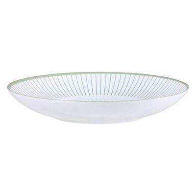Aparelho de Jantar 16 Peças em Porcelana Decorada Tramontina Lineare Mesa Posta Almoço Café Chá