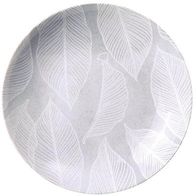 Prato Fundo de Porcelana 21cm Tramontina Arbo Cinza 680ml Decorado Cozinha Avulso