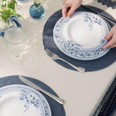 Prato Fundo 23cm Tramontina Azzura Porcelana Decorada 330ml Servir Sopas Calados