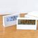 Relogio De Mesa Despertador Digital Multifuncao Tela Transparente Lcd Iluminada Sensor Clima Temperatura Umidade Branco