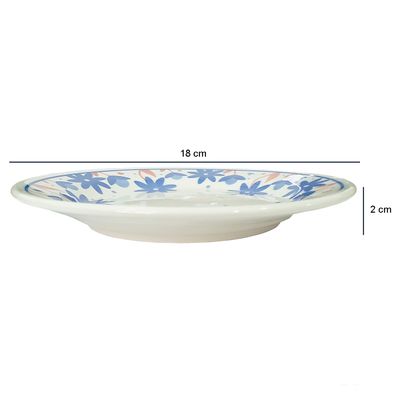 Prato de Sobremesa de Cerâmica Donna Sossego 18cm 6 Unidades - Biona 135747