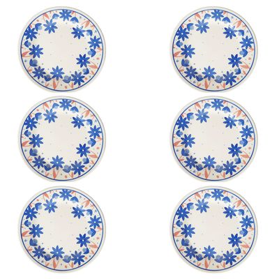 Prato de Sobremesa de Cerâmica Donna Sossego 18cm 6 Unidades - Biona 135747