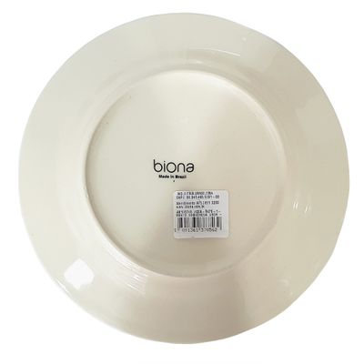 Prato de Sobremesa de Cerâmica Donna Sossego 18cm 6 Unidades - Biona 135747