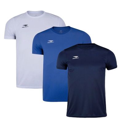 Kit 3 Camisetas Penalty X Masculino P / Branco/Azul