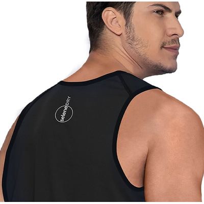 Regata Selene Dry Fit Masculina G / Preto