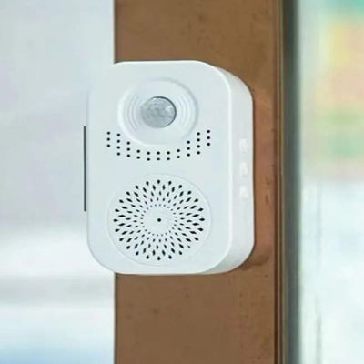 Campainha Sensor Presenca Inteligente Lembrete Voz Infravermelho Detector Movimento Por Indução Gravador Alerta Mensagen