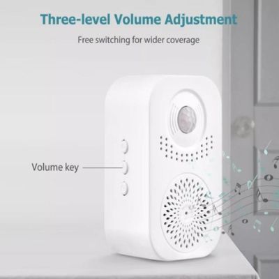 Campainha Sensor Presenca Inteligente Lembrete Voz Infravermelho Detector Movimento Por Indução Gravador Alerta Mensagen