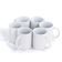 Kit 6 Caneca Ceramica Branca 325ml Conjunto Porcelana Classe Aaa Para Dtf Uso Diario Brinde Luxo Premium