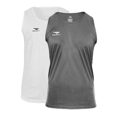 Kit 2 Regatas Penalty X Masculina G / Chumbo/Branco