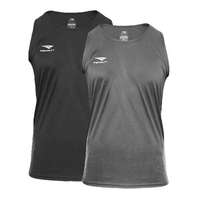 Kit 2 Regatas Penalty X Masculina G / Cinza/Preto